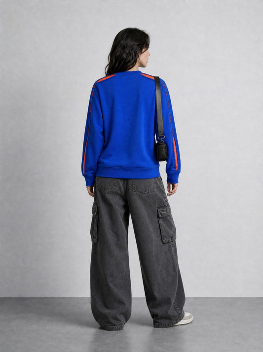 BLUE SWEATSHIRT