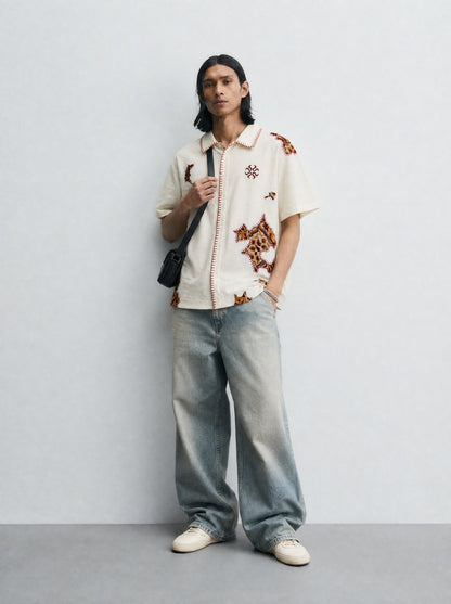 Patchwork Khadi Shirt