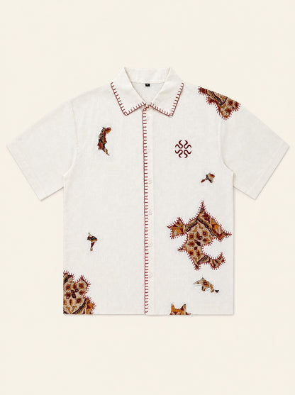 Patchwork Khadi Shirt