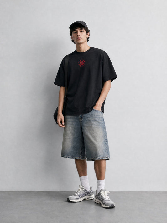 RED BLACK TEE