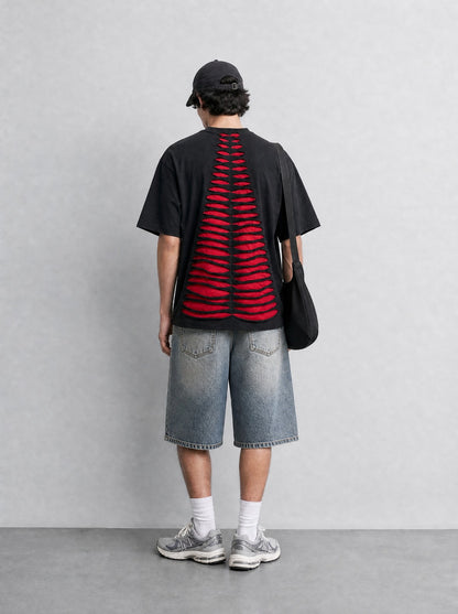 RED BLACK TEE