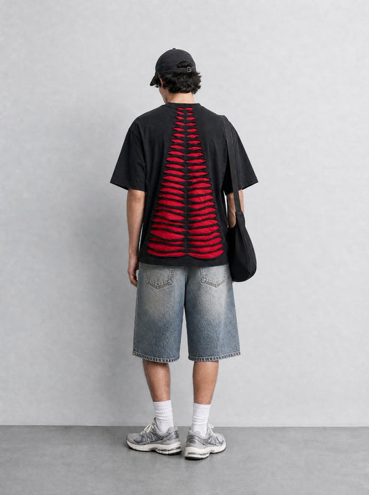 RED BLACK TEE