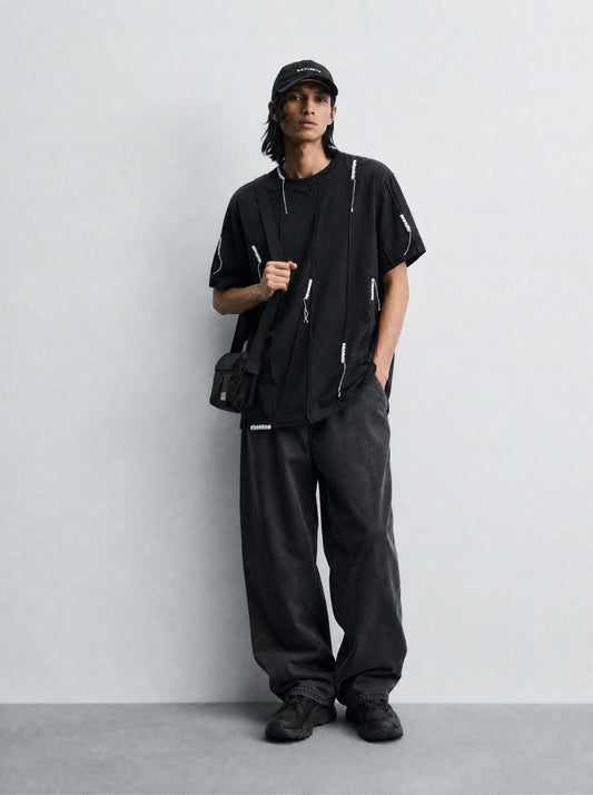 BLACK THREAD TSHIRT